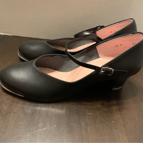 Capezio Black Dance Tap Mary Jane Shoes - Picture 4 of 12